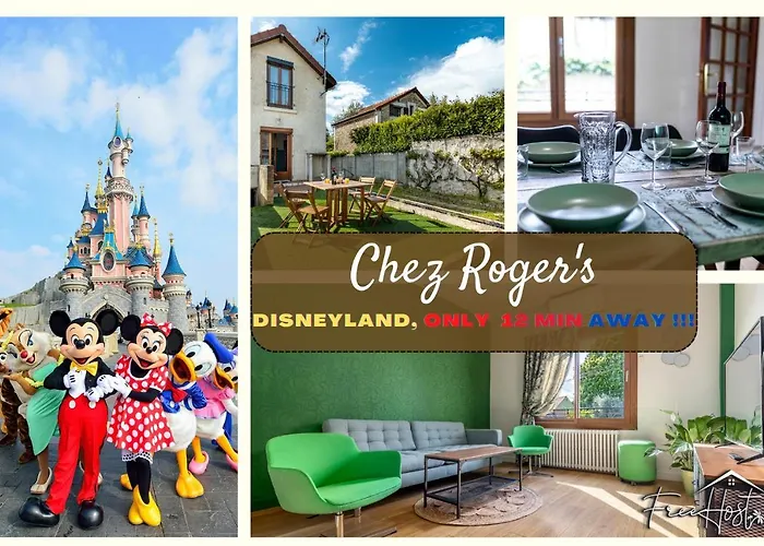 Chez Roger's 12min Disneyland Maison Individuelle 70m2 فندق